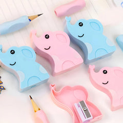 Elephant Sharpener With Silicon Grip