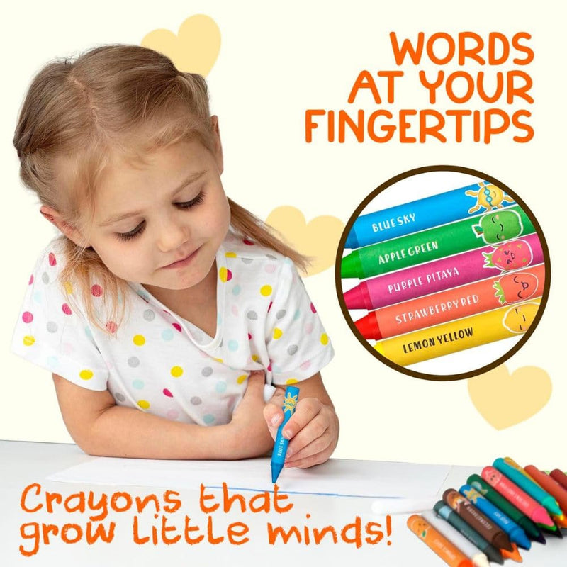 8 Colour Washable Non-Toxic Crayons