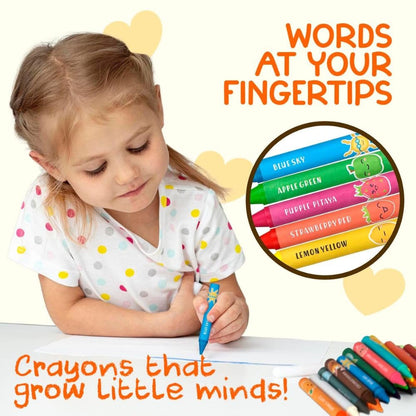 8 Colour Washable Non-Toxic Crayons