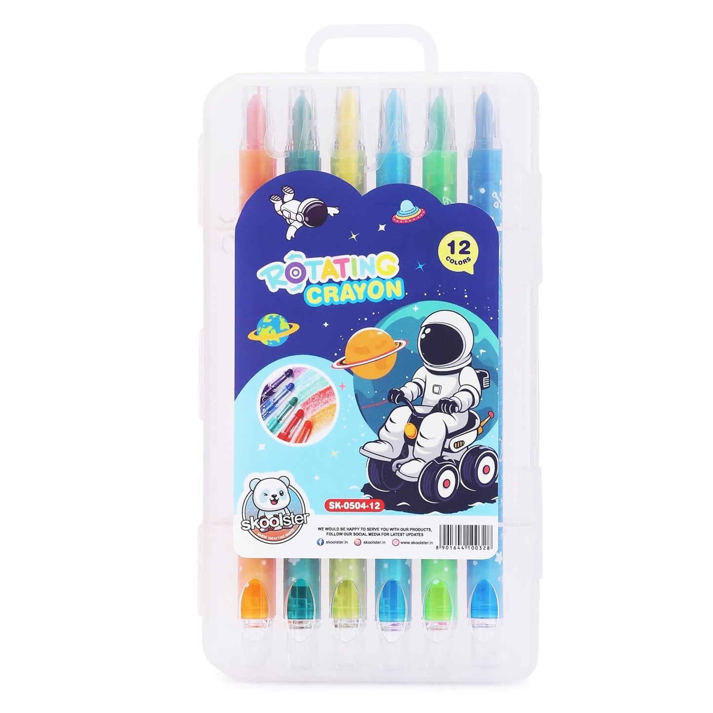 Non-Toxic Smooth Coloring Crayons for Kids - 12 Color