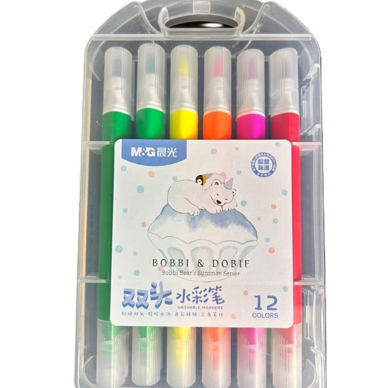 Double-Tip Art Markers- 12 Colours
