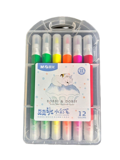 Double-Tip Art Markers- 12 Colours