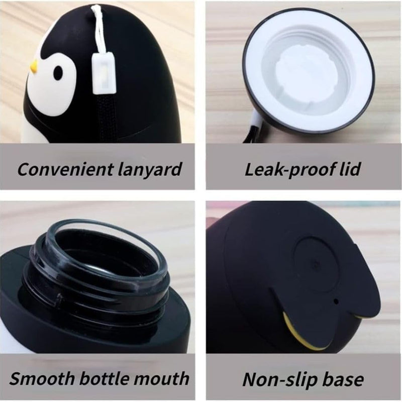 Kids Car-Shaped Water Bottle with Wheels & Strap