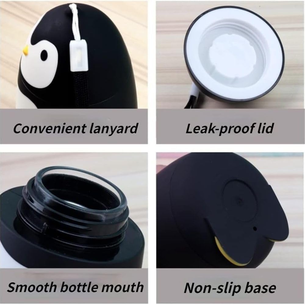 Kids Car-Shaped Water Bottle with Wheels & Strap