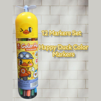 Happy Duck 12-Piece Color Markers