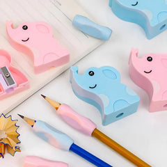 Elephant Sharpener With Silicon Grip