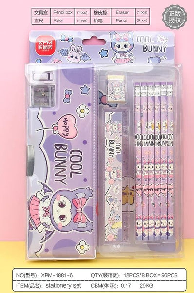 Cute Bunny Stationery Gift Set (9-Piece)