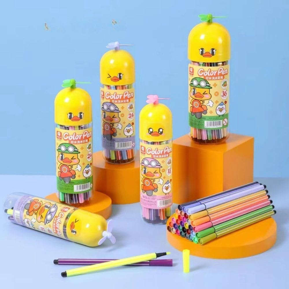 Happy Duck 12-Piece Color Markers