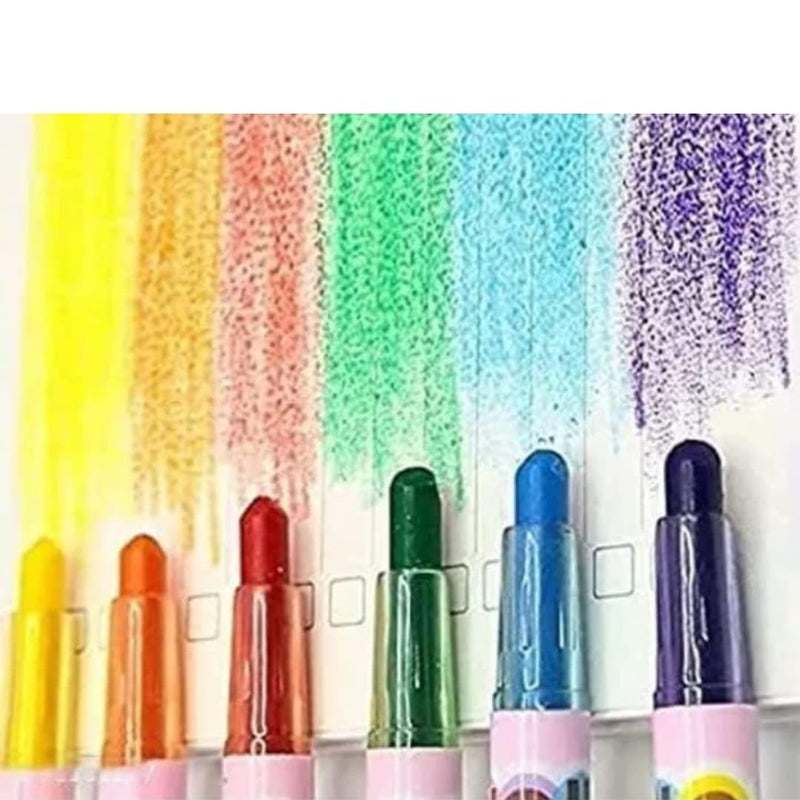 Cartoon Twistable Crayons – 12 Colors