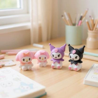 3D Cartoon Erasers | Kuromi & Melody Theme