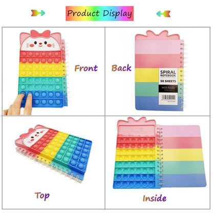 Pop Notebook, Push Bubble Spiral Notebook