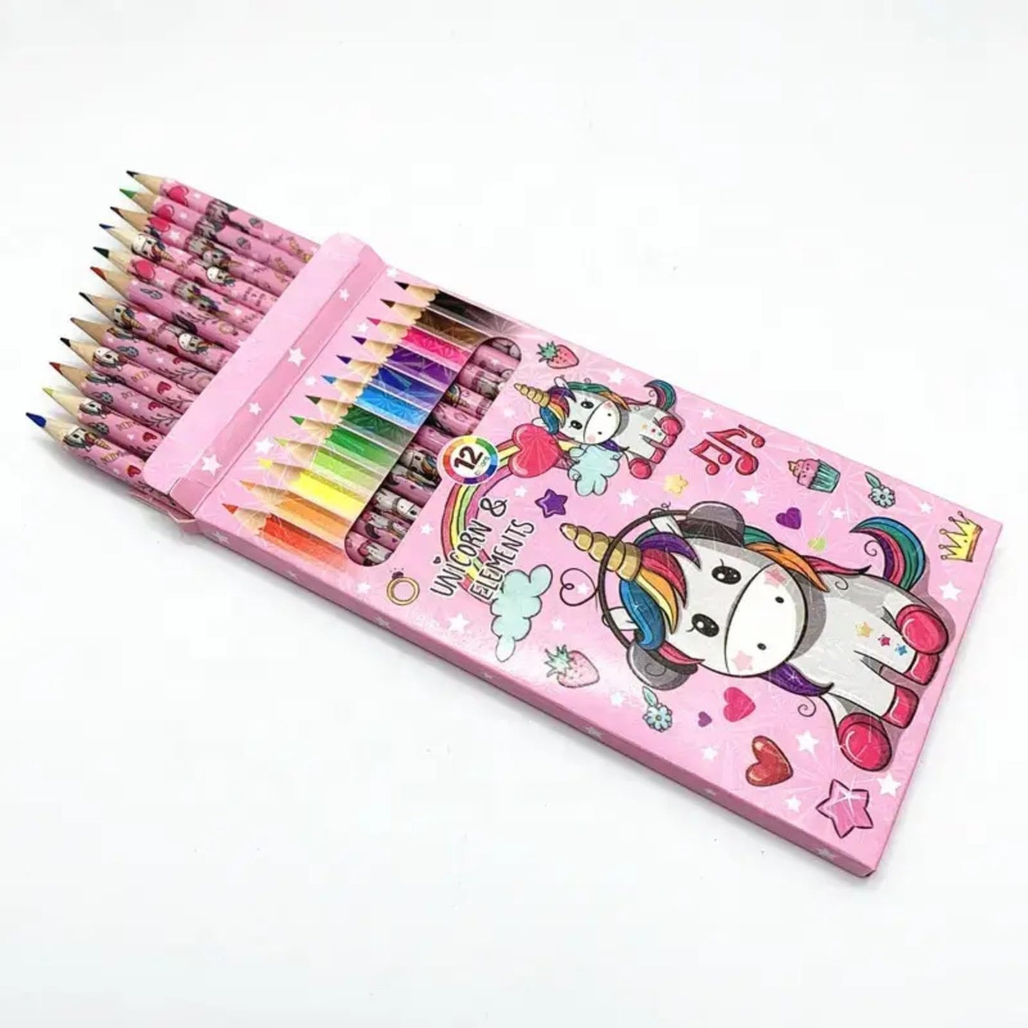 Unicorn & Space Colour Pencils (12-Pack)