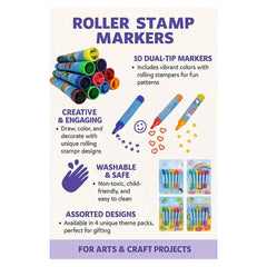 2-in-1 Roller Stamp Marker Pen