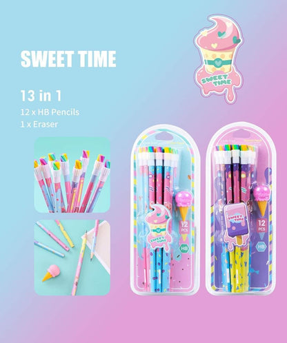 Cute Bunny Stationery Gift Set (9-Piece)