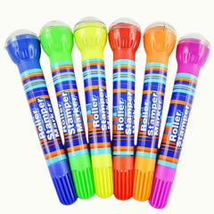 Roller Stamp Pen Set for Kids- Pack of 6
