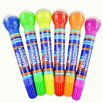 Roller Stamp Pen Set for Kids- Pack of 6