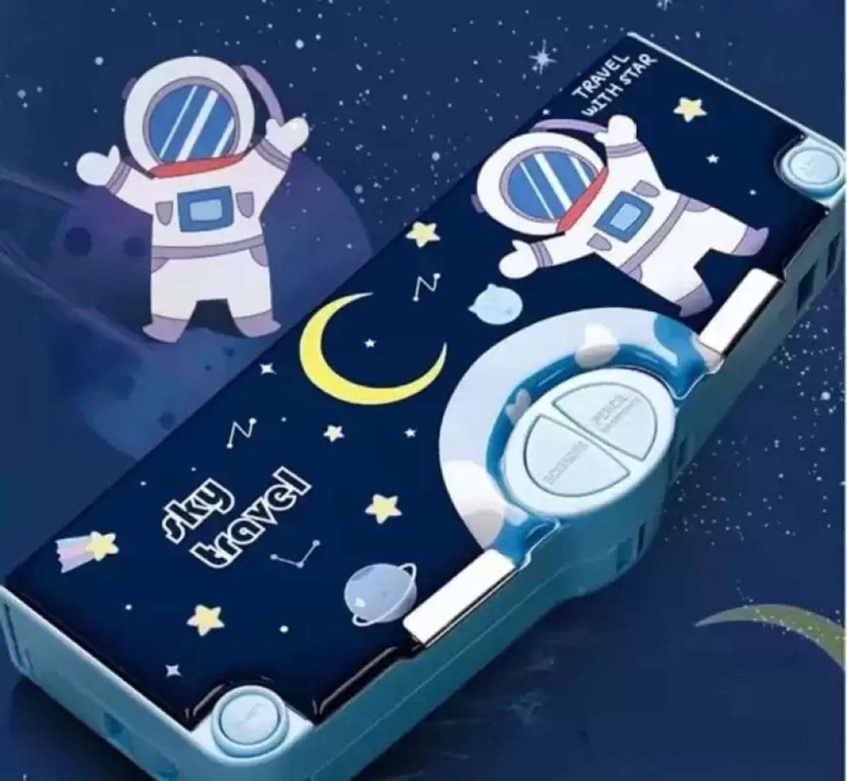 Jumbo Size Multi-Functional Astronaut Theme Pencil Box