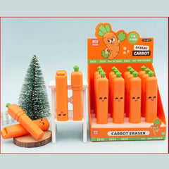 3D Carrot Push Eraser
