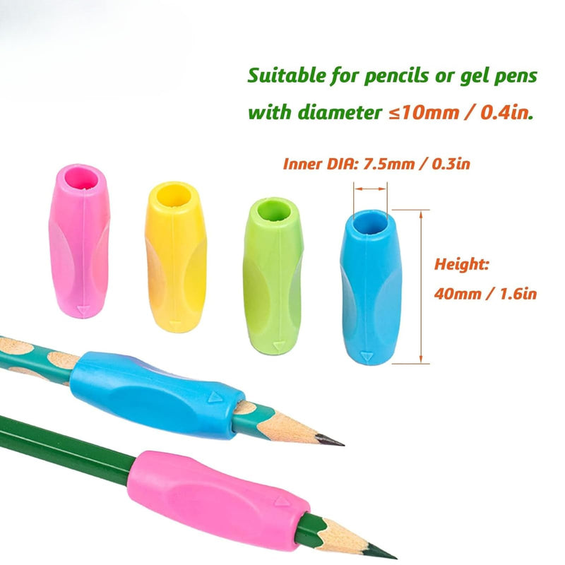 Silicone Pencil Grips – 4 Pack