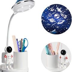 Astronaut Desk Lamp with Pen Holder