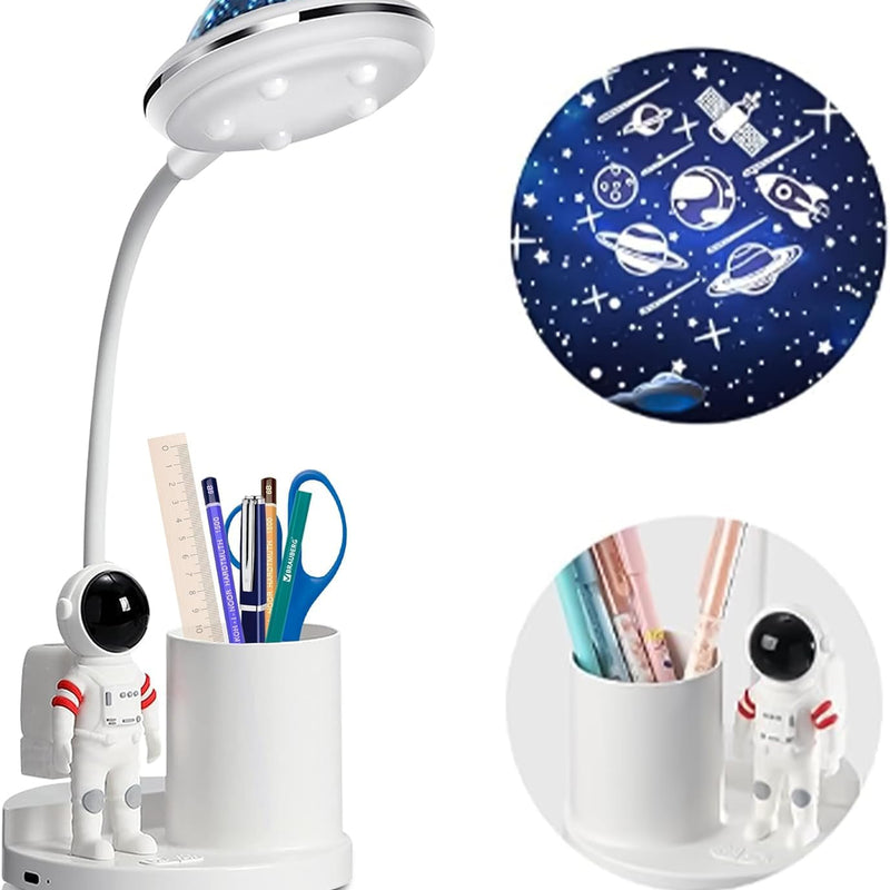 Astronaut Desk Lamp with Pen Holder