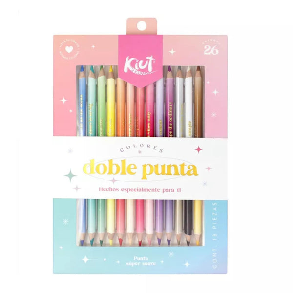 Triangle Double-Ended Pencils (24 Colours)