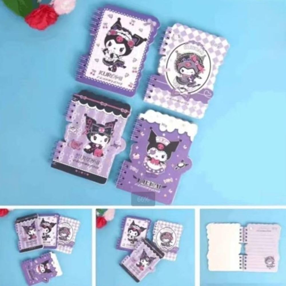 A8 Kuromi Theme Spiral Bound Diary