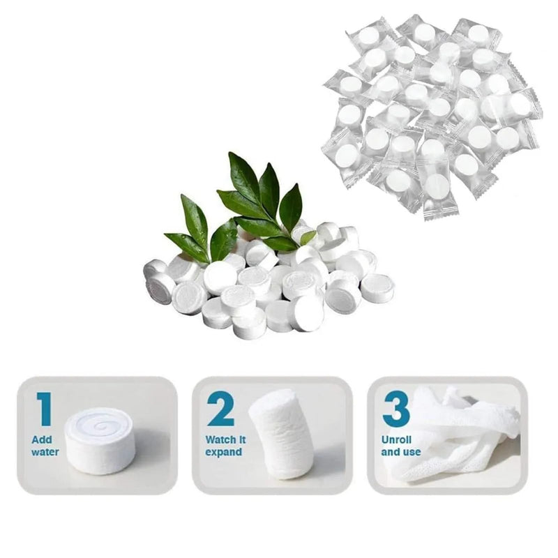 Magic Coin Compressed Facial Wipes (10-Pack)