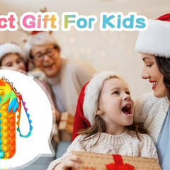 Pop-It Unicorn Pencil Case Fidget Toy with Zipper Pouch