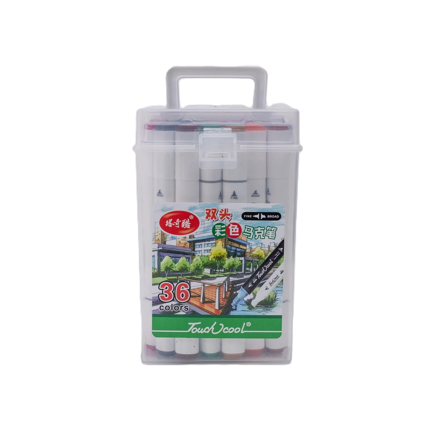 Professional Dual Tip Markers – 36 Colors