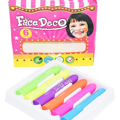 Face Deco 6-Color Painting Sticks Set