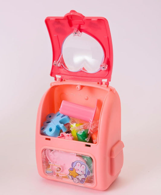 Mini Trolley Bag Case with Colorful Clay and Molds