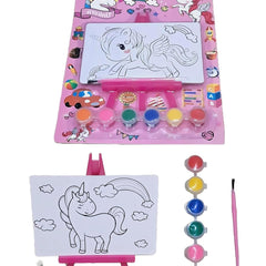 Pre-Printed Painting Kit with Water Color & Brush