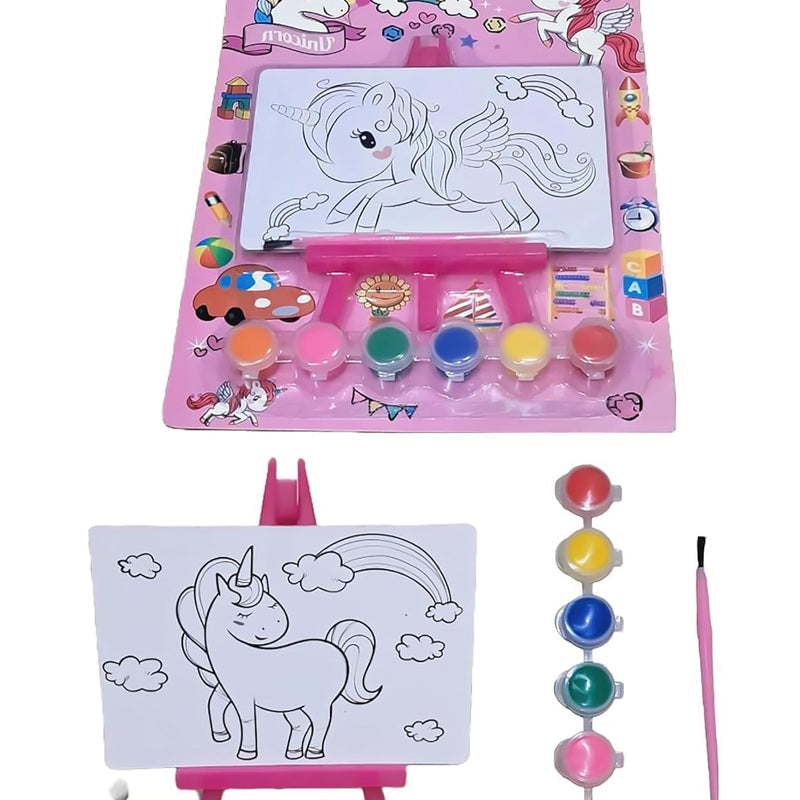 Pre-Printed Painting Kit with Water Color & Brush