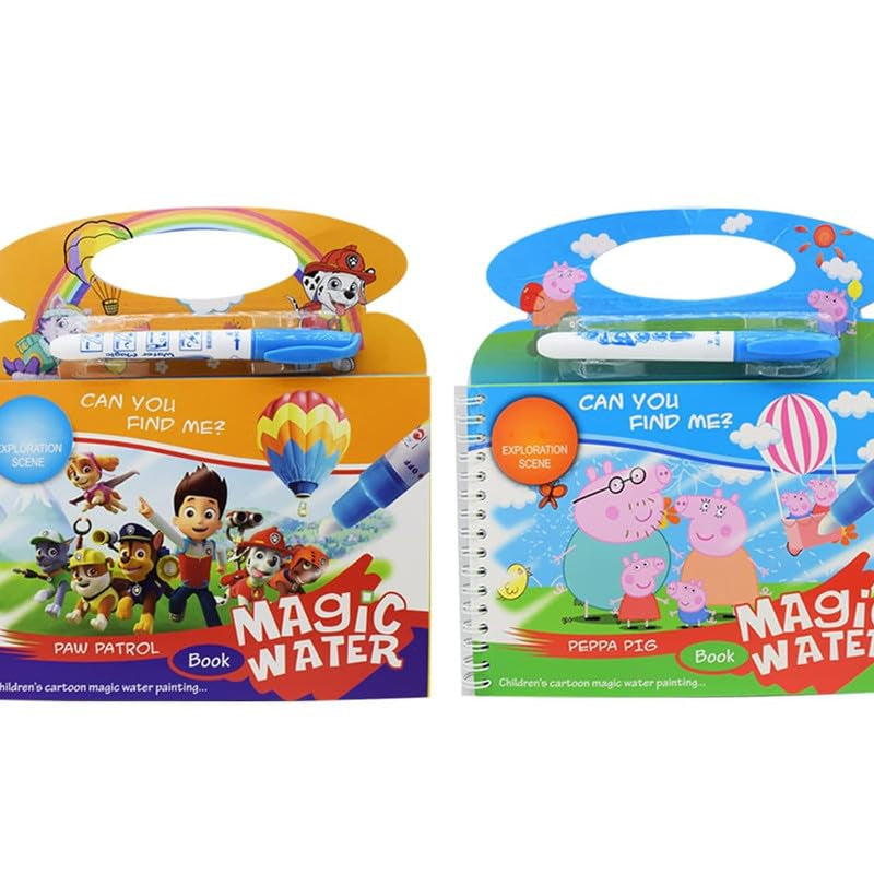 Pig Theme Magic Water Colouring Book