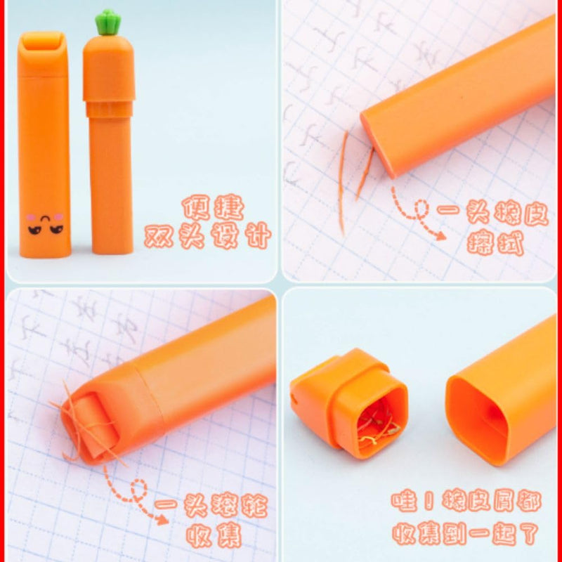 3D Carrot Push Eraser