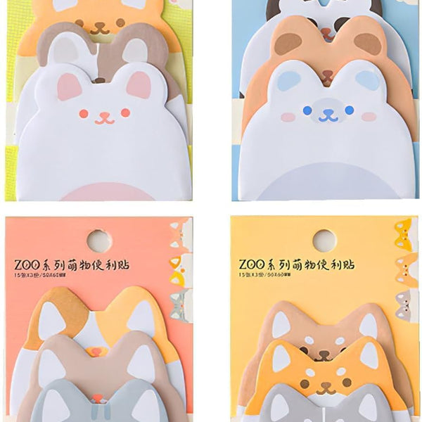 Sticky Notes Set (210 Sheets, 4 Sizes)