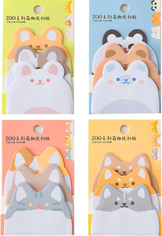 Sticky Notes Set (210 Sheets, 4 Sizes)