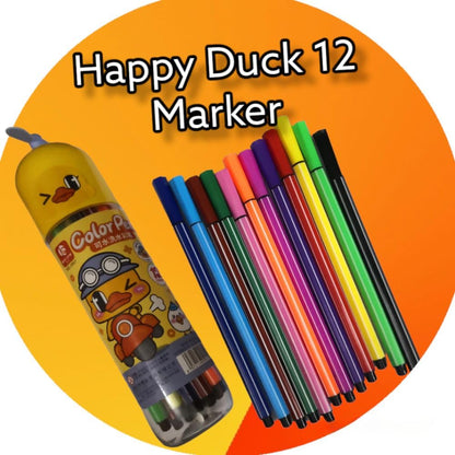 Happy Duck 12-Piece Color Markers