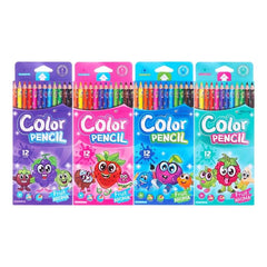 12-Color Scented Triangular Wooden Colored Pencils