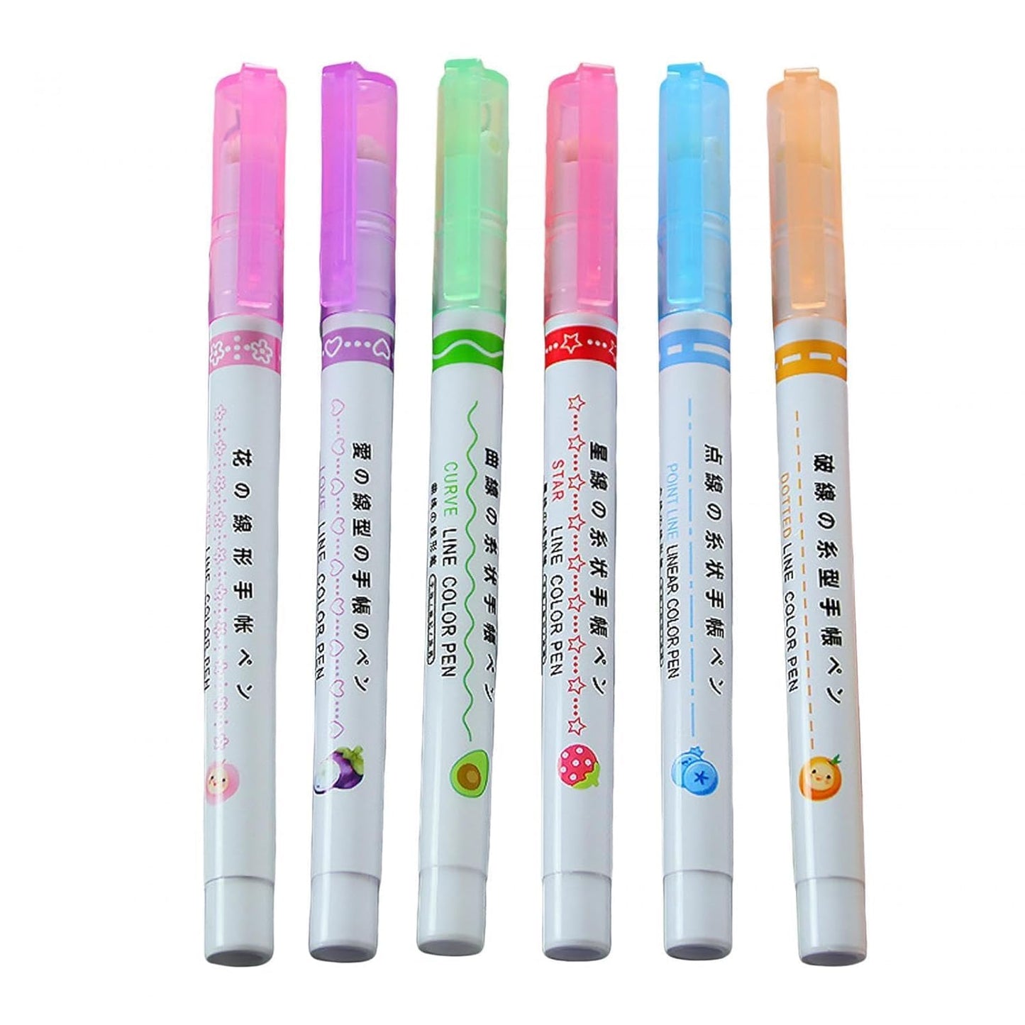 Kawaii Color Pens- Set of 6