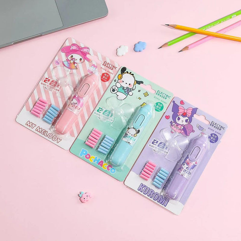 2-in-1 Electric Eraser & Mini Fan