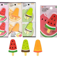 6 Pcs Ice Cream Shaped Erasers for Kids
