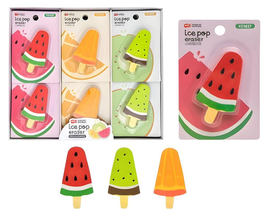 6 Pcs Ice Cream Shaped Erasers for Kids