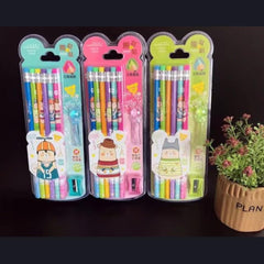 Rocket Eraser Top Pencils  with Sharpener– Pack of 12