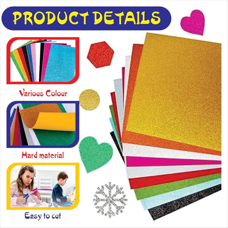 Self-Adhesive Glitter Paper Sheets