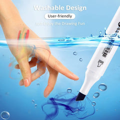 Dual Tip Acrylic Marker Set of 24 Shades