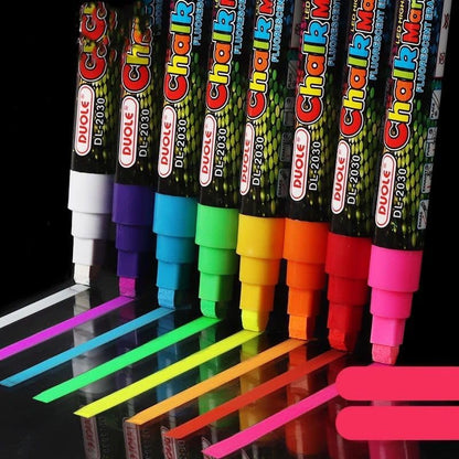 Liquid Chalk Markers Kit – 8 Vibrant Colors