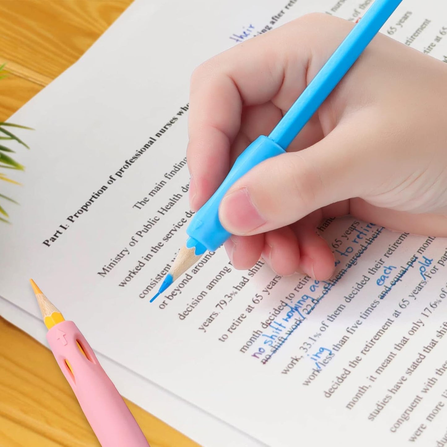 Silicone Pencil Grips – 4 Pack