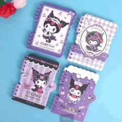 A8 Kuromi Theme Spiral Bound Diary